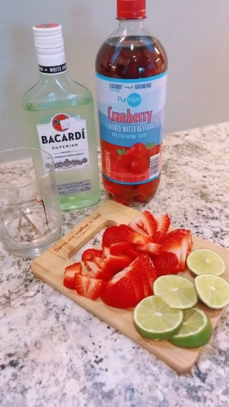 Summer Rum Filled Alcoholic Refresher Cocktail