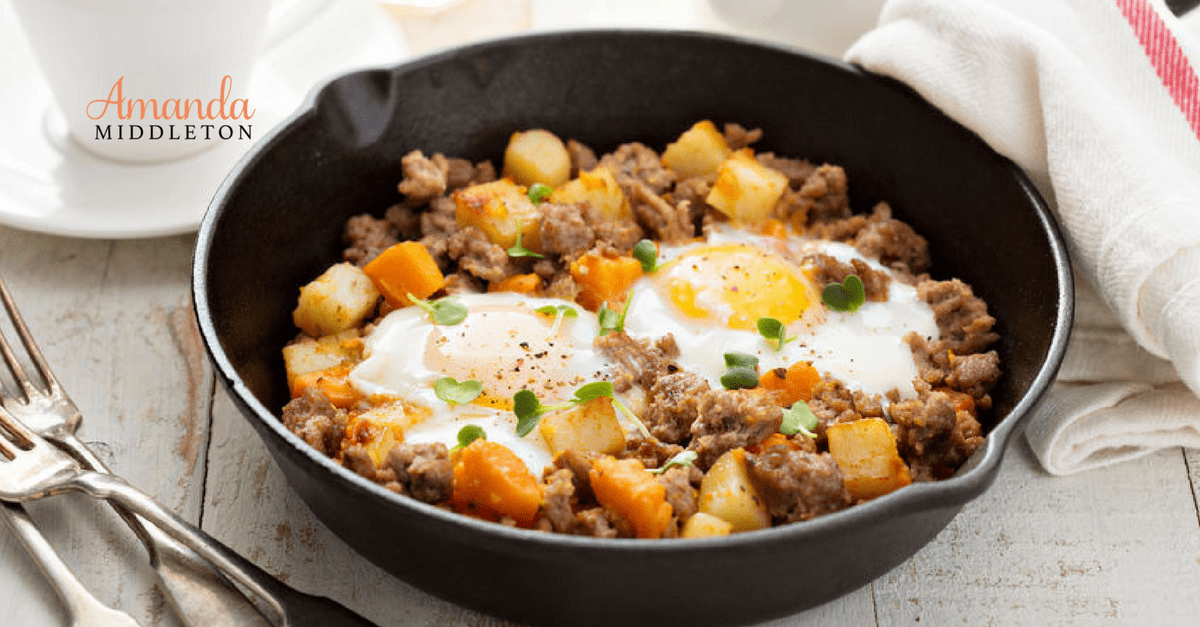 Clean Eating with Fried Eggs & Sweet Potato Hash