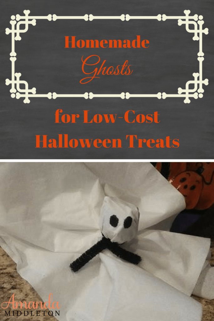 Homemade Ghosts for Low-Cost Halloween Treats!