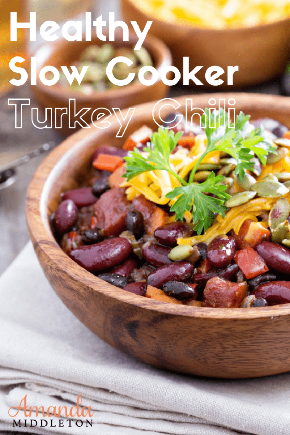 Healthy Slow Cooker Turkey Chili