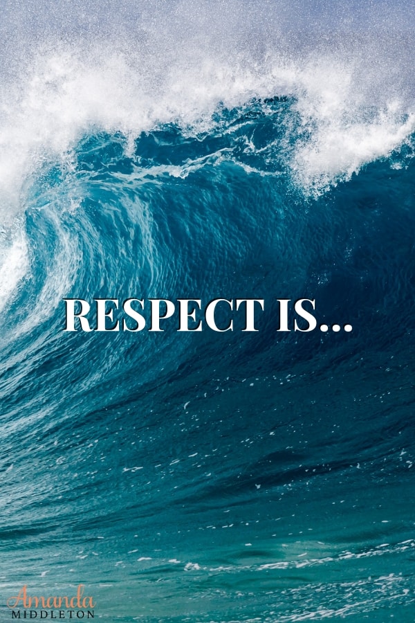 What is respect? Respect is a privilege, not a right. So many times we mix this fact up when it comes to the word Respect. Respect is earned, not given! #AmandaMiddleton #faithblog #wordsoftruth #respect #whatisrespect #respectothers