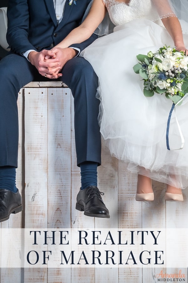 The reality of marriage is that there is no such thing as a perfect marriage. #amandamiddleton #faithblogger #wordsoftruth #purposefullwoman #livingpurposefully #marriagegoals #godlymarriage