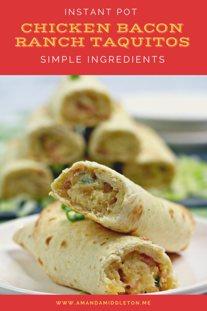 Instant Pot Chicken Bacon Ranch Taquitos: Simple Ingredients