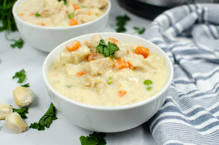 Easy Instant Pot Chicken and Dumpling Soup